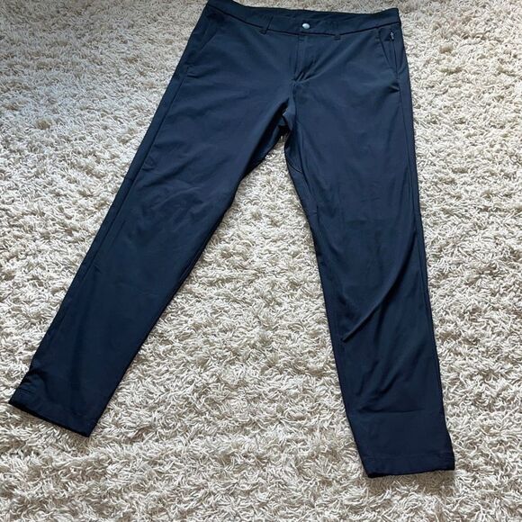 Lululemon Mens Commission Pants Mens 34 Gray Tactical Utility Athleisure Yoga Hi - Picture 1 of 16